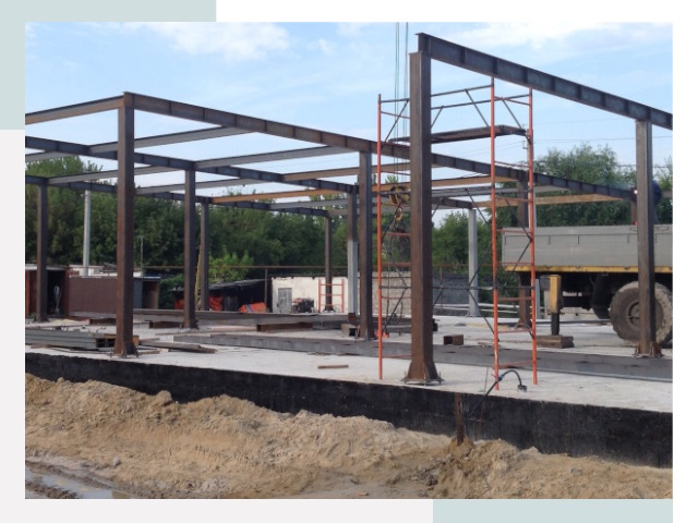 Фундамент для ангаров в Назрани