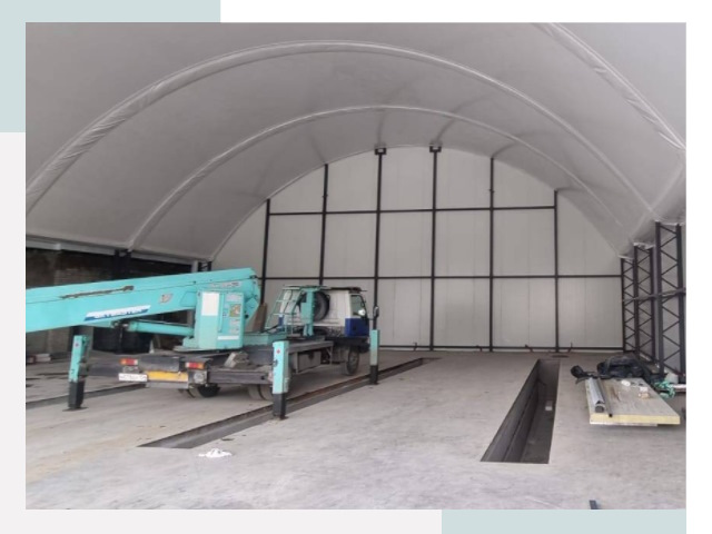 Внутреннее оснащение ангаров в Назрани