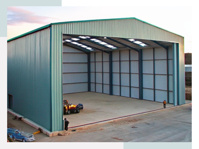 Строительство ангаров в Назрани